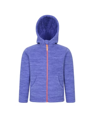 Mountain Warehouse Kinder/Kids Snowdonia II Borg gevoerde Hoodie (Paars)