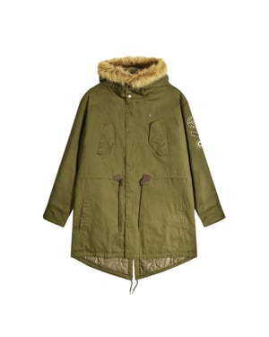 Lambretta Canvas heren parka (Kaki Groen)