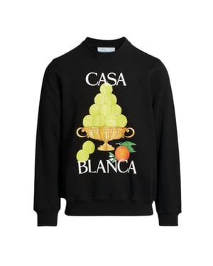 Casablanca La Corbeille D'oranges Zwart Sweatshirt