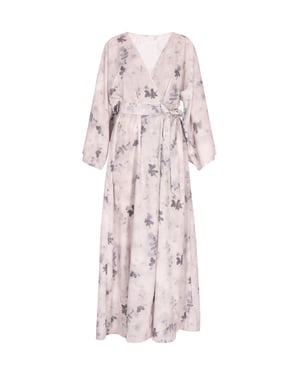 usha kimono jurk Dames Grijs Veelkleurig