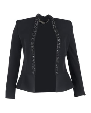 Stella McCartney Versierde Blazer in Zwarte Wol