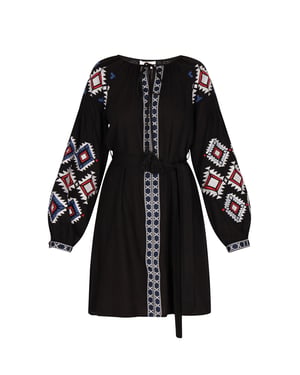usha Jurk Dames zwart
