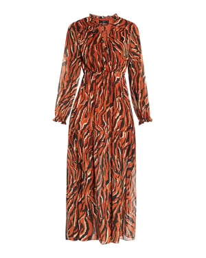 Faina Maxi jurk sookie Dames oranje