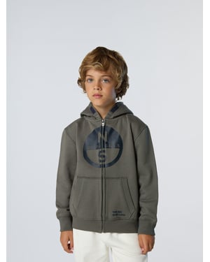 North Sails Hoodie Volledige ritssluiting met maxi-logo