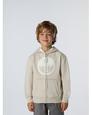 North Sails Hoodie Volledige ritssluiting met maxi-logo