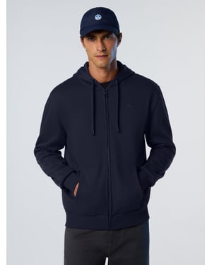North Sails Hoodie Volledige ritssluiting met geborduurd logo