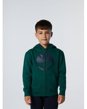 North Sails Hoodie Volledige ritssluiting met maxi-logo