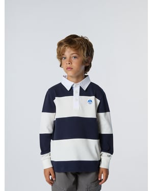North Sails Rugby Top Gestreepte lange mouwen