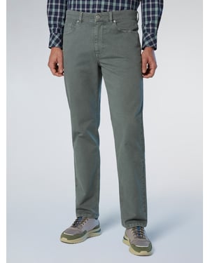 North Sails Broek Broken twill met 5-pocketstijl