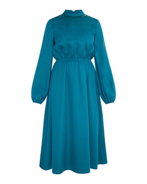 usha midi-jurk Dames blauw/groen