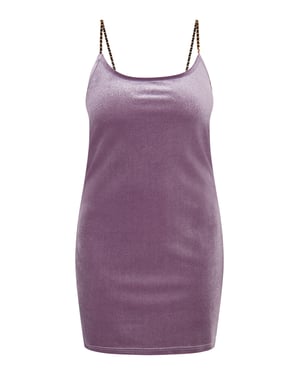 Faina Mini fluwelen jurkje met glitters Dames lavendel