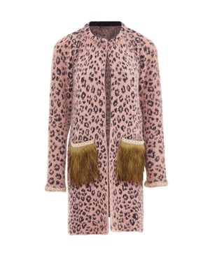 Faina Vest Dames roze/zwart