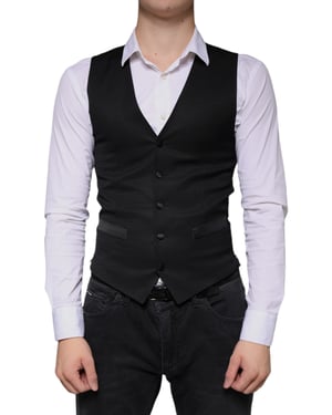Zwart Classicfit Vest