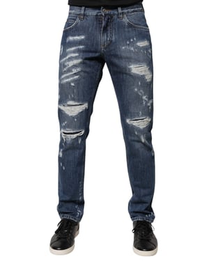 Versleten Denim Jeans