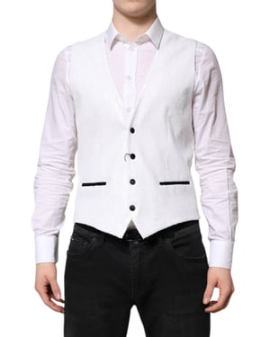 Pailletten Witte Vest