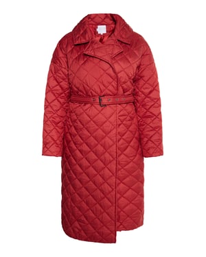 usha Gewatteerde jas Dames Vintage rood