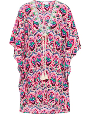 IZIA Kimono Dames Roze Veelkleurig