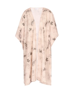 usha Kimono Dames Beige Veelkleurig