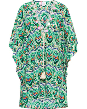 IZIA Kimono Dames Groen Veelkleurig