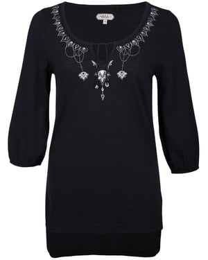 usha Tuniek Dames zwart