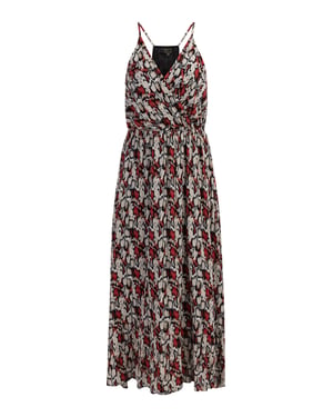 Faina Maxi jurk Dames Rood Veelkleurig