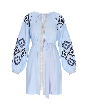 usha Jurk Dames lichtblauw