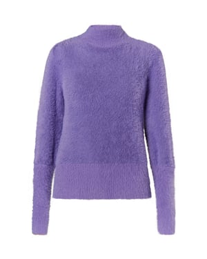Faina Gebreide trui Dames paars