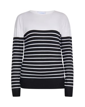 usha Jumper Dames zwart wit