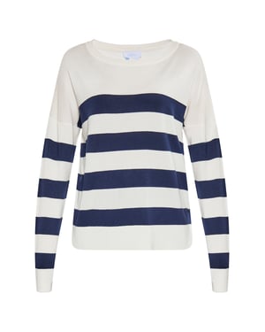 usha Jumper Dames wit + marine