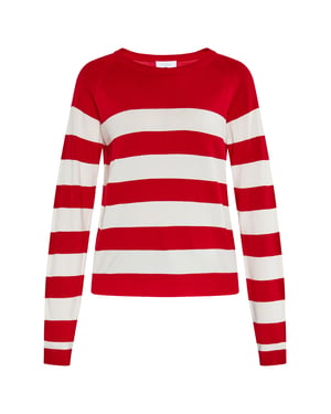 usha Jumper Dames rood wit