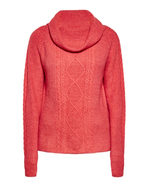 usha Gebreide trui Dames Vintage rood