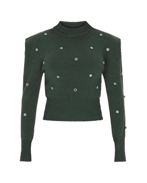 Faina Jumper Dames donkergroen