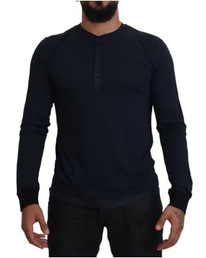 Henley-Kraag Lange Mouwen Trui