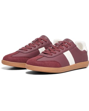 ONLY Amber Polyester Dames Burgundy/cream Sneakers