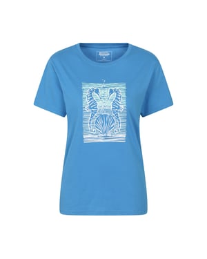 Mountain Warehouse Dames Zeepaard Relaxed Fit T-Shirt (Blauw)