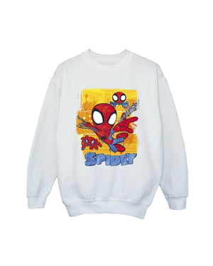 Marvel Jongens Spidey En Zijn Verbazingwekkende Vrienden Vliegend Sweatshirt (Wit)
