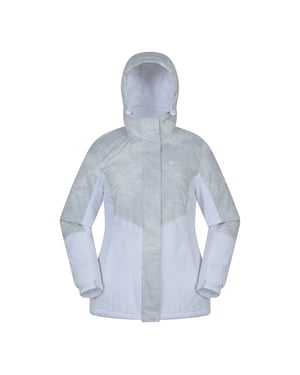 Mountain Warehouse Dames/Dames Dawn II Bedrukte Ski-jas (Lichtgrijs)