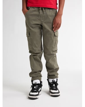 Petrol Industries - Jongens Tapered Cargo Broek Snake - Groen