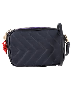 Sandro Chevron gewatteerde heuptas in marineblauw polyamide