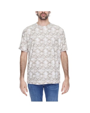 Beige Gestructureerde T-shirt Model An13368100127ro