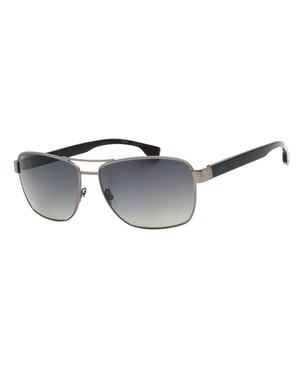 Hugo Boss Heren zonnebril gepolariseerd (Zilver)