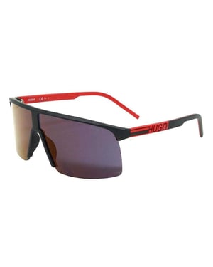 Hugo Boss Matte zonnebril heren (Zwart/Rood)
