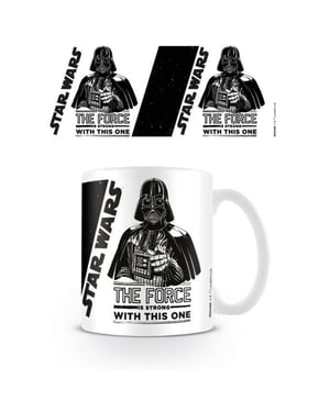 Star Wars De Kracht Is Sterk Mok (Wit/zwart)
