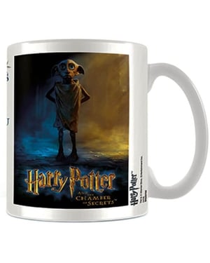 Harry Potter Waarschuwing Dobby Mok (Wit/Blauw/Geel)