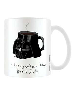 Star Wars Dark Side Meme Darth Vader mok (Wit/zwart)