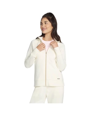 Skechers Performance Skechluxe Elevate Hoodie Dames Off White Jacket