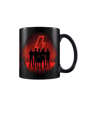 AC/DC Pwr omhoog Mok (Zwart/Rood)