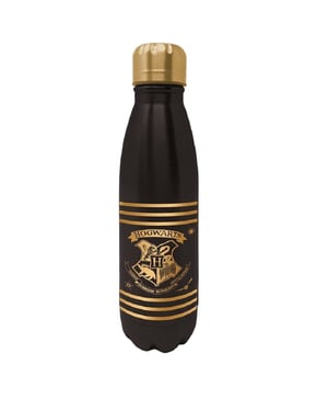 Harry Potter Waterfles (Zwart/Goud)