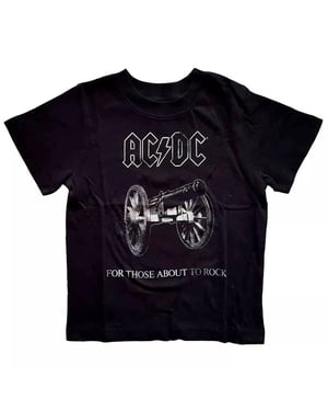 AC/DC Kinderen/Kinderen Over To Rock T-Shirt (Zwart)
