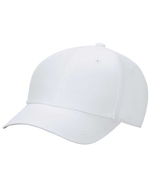 Nike Lege Gestructureerde Honkbalpet (Wit/Zwart)